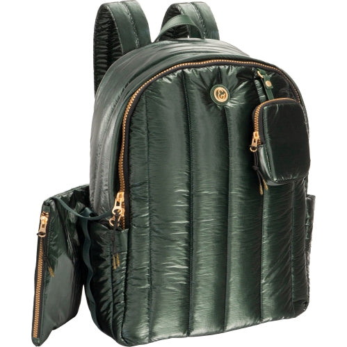 Joan & David 18 Inch Tubular Quilted Metallic Nylon Travel  display picture 2