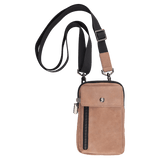 Leatherette crossbody bag
