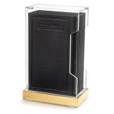 Tall Hardcover Leather & Lucite Bencher Set