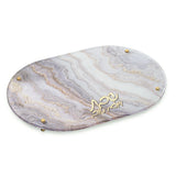 AGATE CHALLAH BOARD SMALL / HADLOKAS NEIROS TRAY