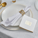 Square Softcover Leather & Lucite Zemiros Bencher Set