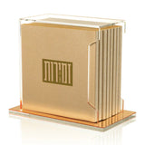 Square Softcover Leather & Lucite Zemiros Bencher Set