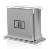 Square Softcover Leather & Lucite Zemiros Bencher Set