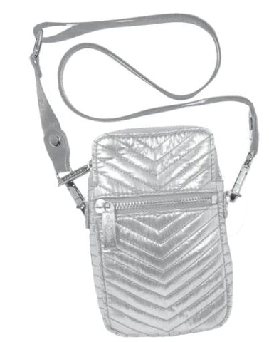 Silver chevron Camera Case/Cell Bag