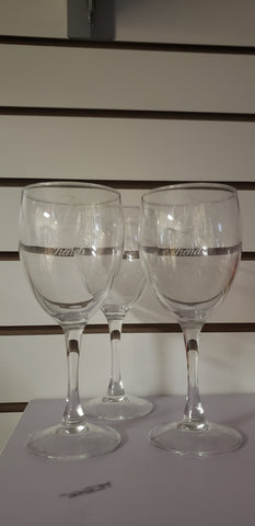Engraved glass cups