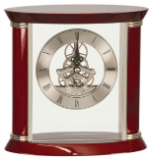 Executive Gold & Rosewood Piano Finish Clock