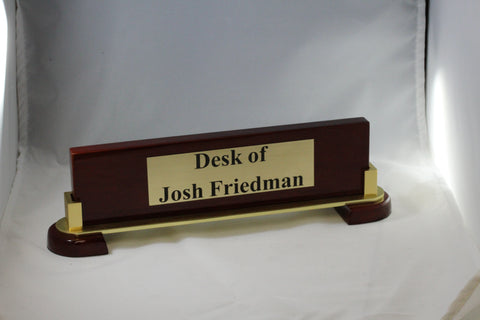 Piano Finish desk name plate