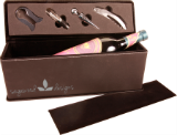 Leatherette Single Wine Box with Tools