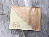Leather Challah Cover - Diagonal