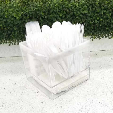 Marble Swivel Silverware Caddy