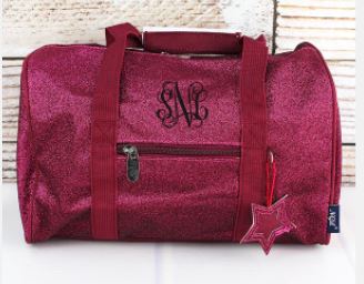 Hot Pink Glitz & Glam  Duffle Bag 12"