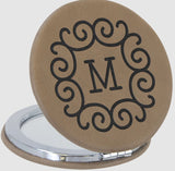 Leatherette Compact Mirror