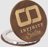 Leatherette Compact Mirror